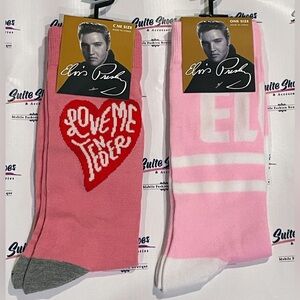 Elvis Presley Unisex Adult Novelty Socks Size 7-12 - Lot of 2